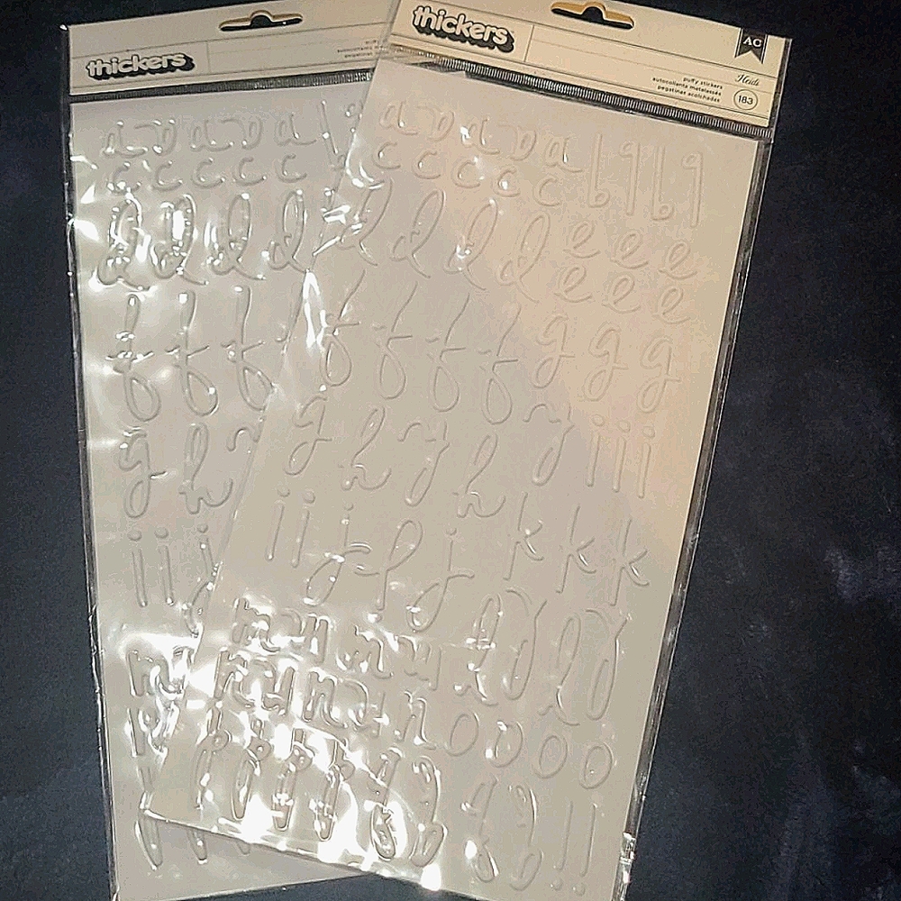 🔴EVERYTHING MUST GO🔴 Set of Thickers Puffy Alphabet Stickers